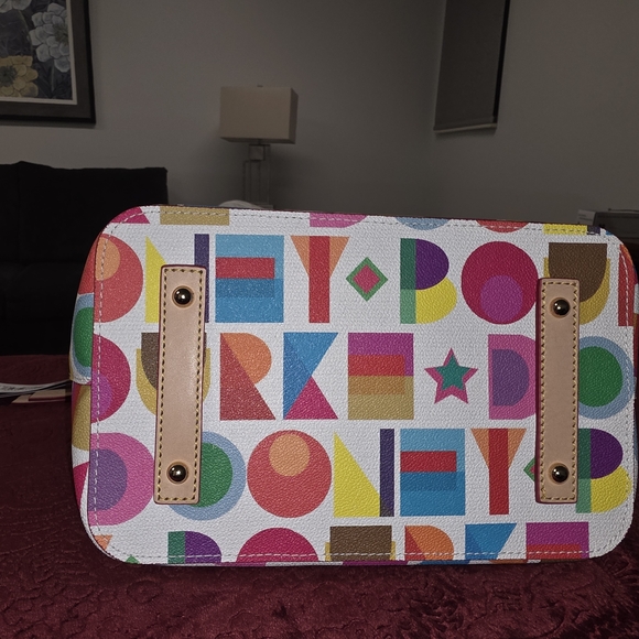 Dooney & Bourke Colorful Geometric Satchel - Picture 5 of 9